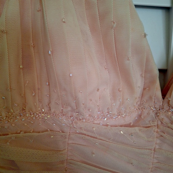 Pink beaded dressy top - Picture 2 of 5